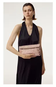Pochette de soirée strass cristaux brillante sac a main pour fête mariage chic