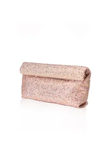 Sac pochette de soirée étincelant en strass, sac à main luxueux en cristal pour fête.