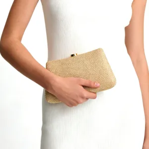 Élégant sac pochette de soirée pour femme design texturé chic sac à main tendance fête