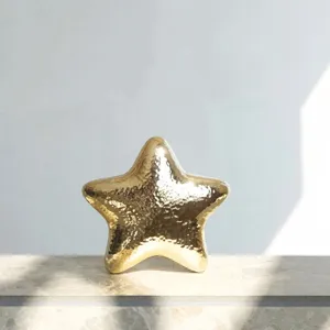 Gold metallic star evening bag shiny star clutch purse for women party luxury handbag