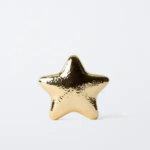 Gold Metallic Star Clutch Bag Luxury Designer Evening Handbag Shiny Star Purse Women