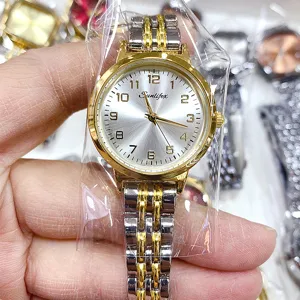 Γυναικείο Ρολόι Quartz Αδιάβροχο Λουράκι από Κράμα Αναλογικό Ρολόι Χειρός Μόδας για Κυρίες Στρογγυλό Καντράν Αριθμητική Κλίμακα