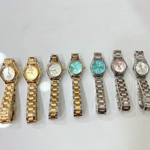Women quartz watch vintage style metal strap multi-color dial fashion elegant wrist watch