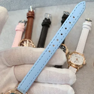 KEIIDY Montre Mode Femme Vintage Quartz Bracelet Cuir Simple Élégante Petite Montre Carrée