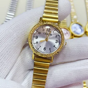 Vintage Elegante Kleine Zifferblatt Quarzuhr Für Damen Minimalistisch Bambusknoten Edelstahl Armband Rund Analog Armbanduhr