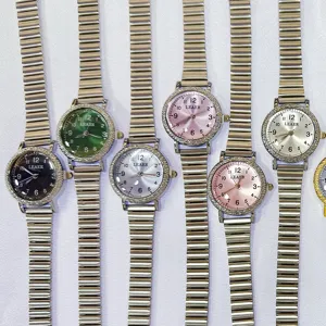 LEAER Damenuhr exquisites kleines Zifferblatt minimalistische Studenten Quartz Armbanduhr