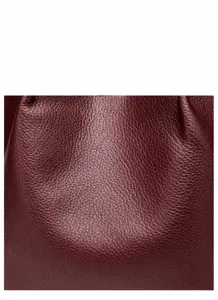 Detailed view of the premium leather texture, high-end material for women tote bag.