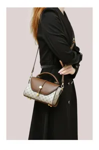 Vintage retro women handbag chic designer top handle crossbody bag autumn fashion purse