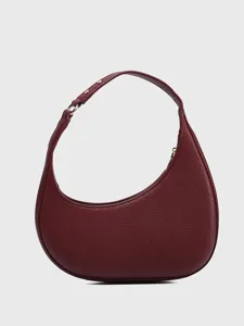 Women PU Leather Underarm Bag Vintage Crescent Hobo Bag Fashion Casual Shoulder Bag Handbag