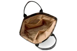 Large capacity transparent tote bag waterproof commuter handbag with inner zipper pocket