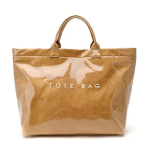 Large capacity waterproof DuPont paper tote bag for women commute casual handbag main view.