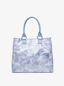 Women Vintage Waterproof Kraft Paper Tote Bag Casual Large Capacity Shoulder Shopping Bag Retro Handbag