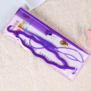 Korean hair bun maker tool set with styling comb and hair loop styling accessories.