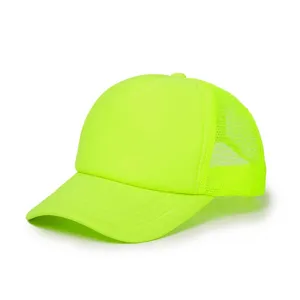 Kitrino kapelo trucker neon monochromo meshe baseball kapele rythmizomeno athlitiko