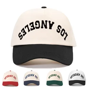 Unisex Casual Bloque de Color Bordado Poliéster Gorra de Béisbol Ajustable Aire Libre Protección Solar Deportes Sombrero