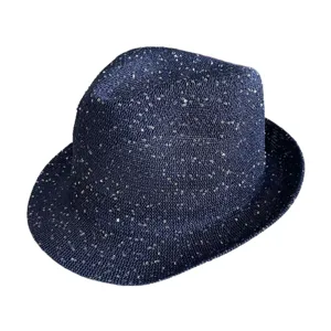 Cappello Fedora con Paillettes Vintage Jazz Cap Cappelli Protezione Solare Donna Uomo