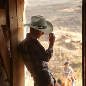 Klassieke suède western cowboyhoed voor heren en dames brede rand retro jazz stijl