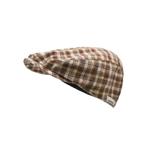 Beret carreaux retro femme printemps automne vintage colorblock casquette newsboy