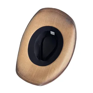 Chapeau de cowboy occidental en paille chapeau de soleil homme femme plage ete mode