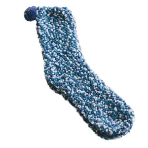 Dicke Korallenfleece Wintersocken fuer Damen, weiche flauschige Hausschuhe Socken.