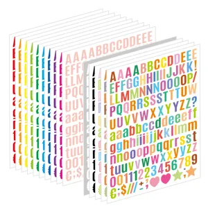 Alphanumeric Vinyl Waterproof Stickers Bold Font Letters And Numbers DIY Craft Home Kitchen Label Decals