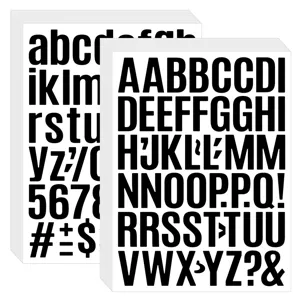 1 pulgada pegatinas de vinilo con letras impermeable brillante para telefono taza DIY