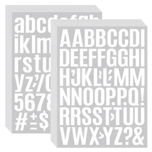 1 pulgada pegatinas de letras de vinilo impermeables alfabeto decals para telefono pc