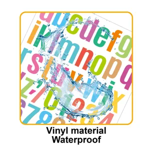 Pegatinas de letras de vinilo impermeables para telefono taza ordenador decoracion