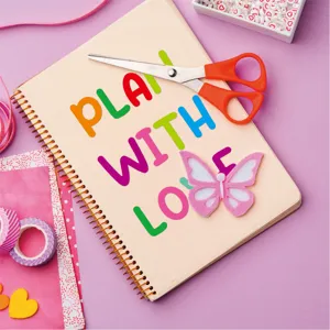 Pegatinas de letras mayúsculas de dibujos animados coloridas para manualidades DIY.