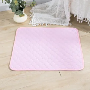 Tappetino igienico lavabile e impermeabile per cani e gatti, tappetino da addestramento rosa.
