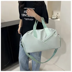 Grand sac de sport avec bandoulière, idéal pour les voyages, le fitness et le yoga.