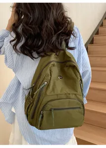 Sac à dos de voyage décontracté en plein air, grand style unisexe sac de navette léger.