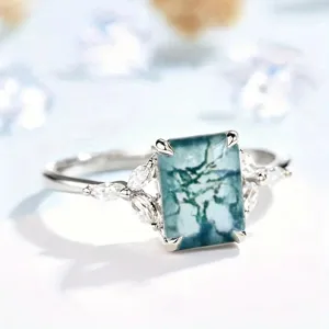 Anillo Abierto Geométrico de Cobre Con Strass Retro Vintage Anillo Incrustado Galvanizado Joyería de Moda para Fiesta Mujer