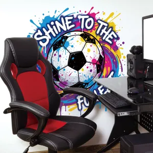 Autocollant mural de football graffiti tendance pour salon chambre à coucher décoration murale