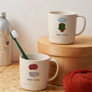 Minimalist household toothbrush cup cute couple mouthwash mug daily washing plastic cup set