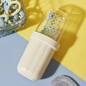 Portable travel toothbrush case cup, cute toothbrush and toothpaste storage organizer for trip.