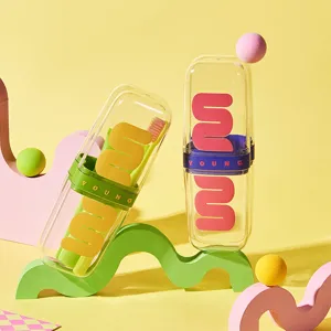 Tazza per Collutorio da Viaggio in Plastica Portatile Scatola Porta Spazzolino Dentifricio Set da Toeletta Dopamina Per Viaggi all'Aperto