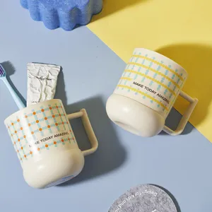Tazza per colluttorio in plastica semplice dormitorio studentesco bicchiere spazzolino.