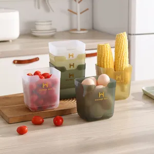 Scatola di Immagazzinaggio per Porta Laterale del Frigorifero in Plastica PP Trasparente Stile Nordico Organizzatore di Cibo