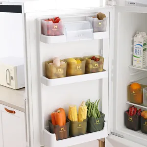 Scatola di conservazione per frigorifero organizzatore di alimenti porta laterale