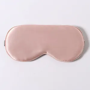 Pure Mulberry Silk Sleep Eye Mask Soft Breathable Blackout Blindfold Adjustable Strap Travel Night Eye Cover for Women Men
