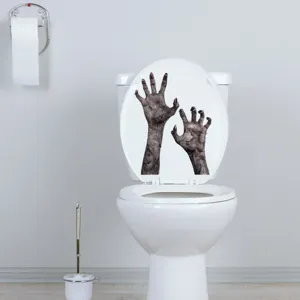 Halloween gruselige Zombie Hand Toilettensitz Aufkleber wasserdichte Badezimmer Deko.