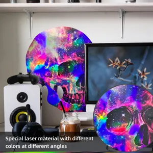 Autokollito toichou me laser kranio kai efekt allagis chromatos gia ti diakosmisi
