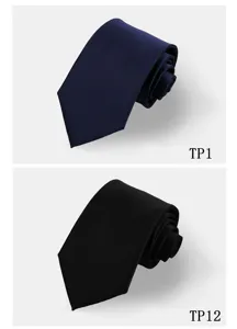 Cravatta tinta unita classica da uomo d'affari abbigliamento formale accessorio professionale