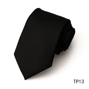 High quality black silk tie detail shot, premium business formal necktie with fine twill.