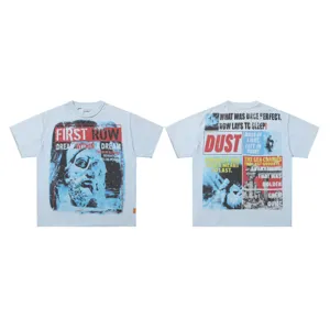 Vintage washed short sleeve graphic t-shirt with rhinestone details and philosophical quotes.