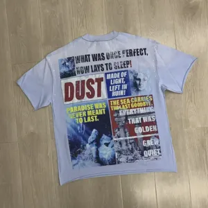 Vintage washed short sleeve t-shirt with back graphic print and rhinestone details for streetwear.