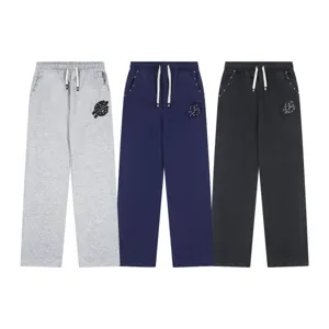 Άνδρες Γυναίκες High Street Casual Παντελόνα Jogger Φαρδιά Ίσια Βαμβάκερη Κέντημα Γραμμάτων