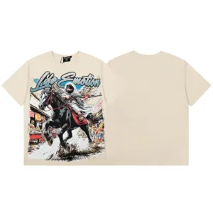 Camiseta grafica streetwear vintage hombre mujer casual manga corta algodon top comodo