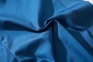 Close up of blue fabric texture detail for casual kimono cardigan apparel soft material